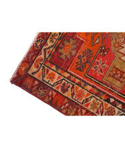 Hand Knotted Vintage Turkish Herki Wool Rug 3' 2" x 12' 4" - No. AT28442