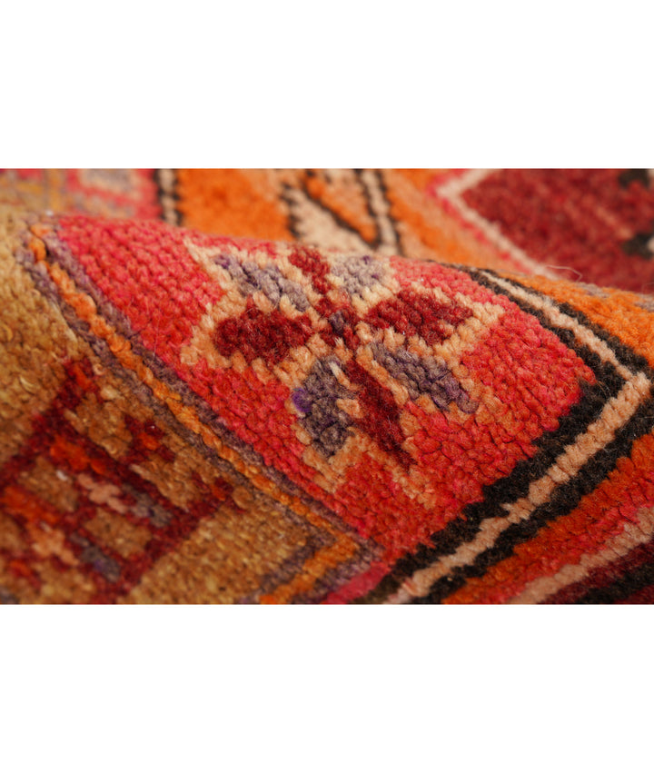 Hand Knotted Vintage Turkish Herki Wool Rug 3' 2" x 12' 4" - No. AT28442