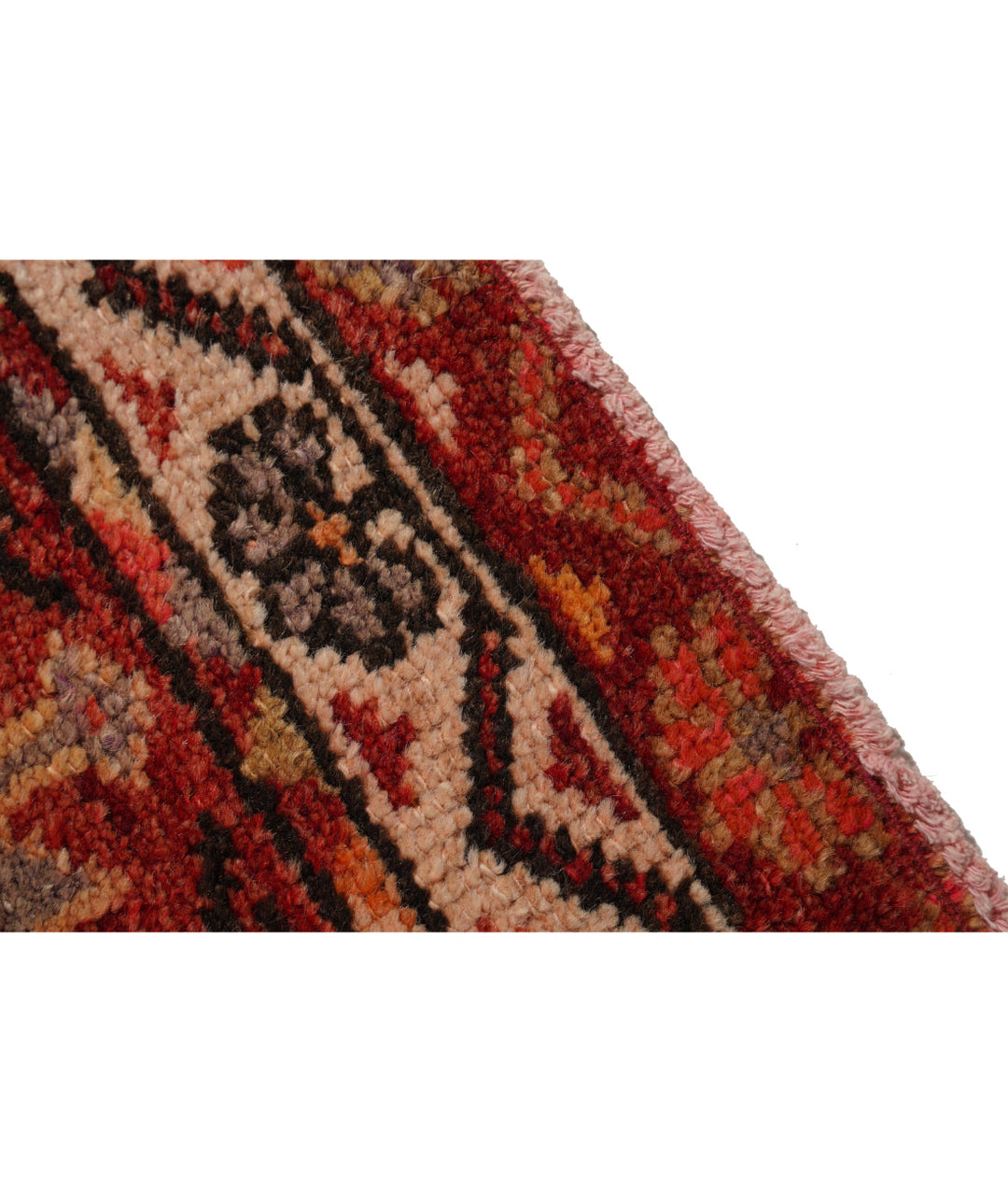 Hand Knotted Vintage Turkish Herki Wool Rug 3' 2" x 12' 4" - No. AT28442