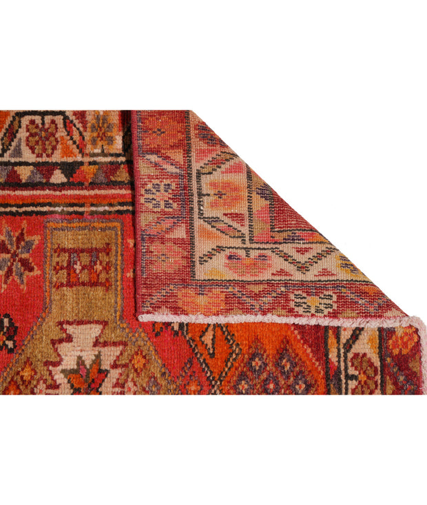 Hand Knotted Vintage Turkish Herki Wool Rug 3' 2" x 12' 4" - No. AT28442