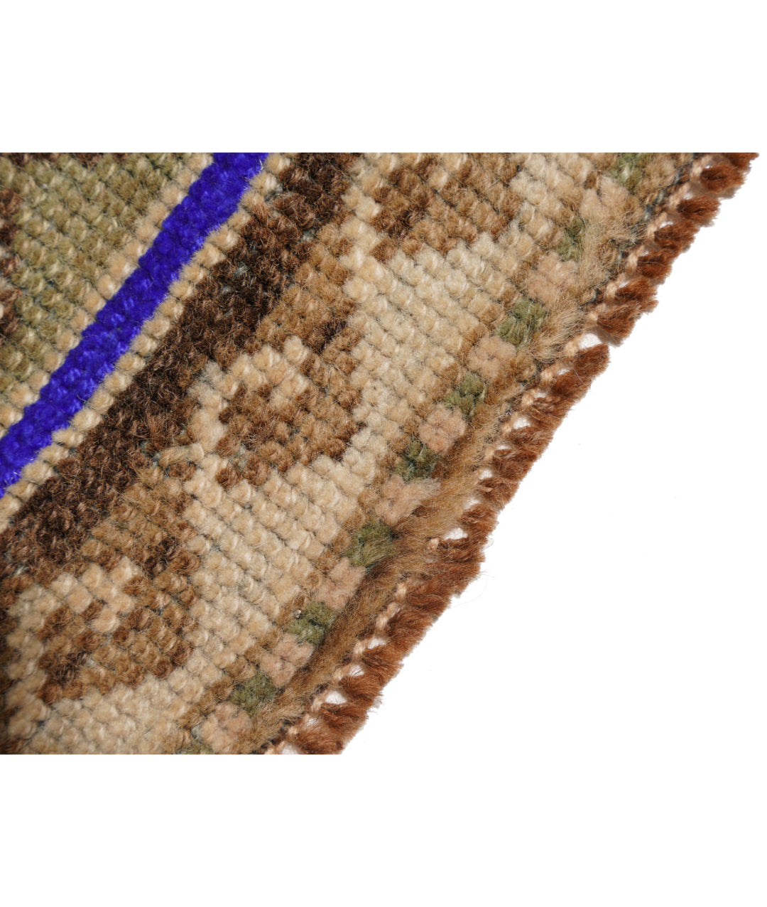 Hand Knotted Vintage Turkish Kars Wool Rug 3' 6" x 12' 2" - No. AT86597