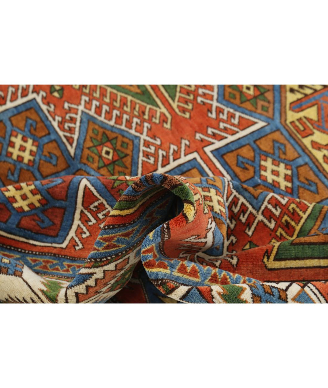 Hand Knotted Vintage Turkish Kars Wool Rug 6' 4" x 8' 6" - No. AT29534