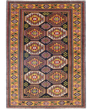 Hand Knotted Vintage Turkish Kars Wool Rug 5' 0" x 6' 11" - No. AT45463