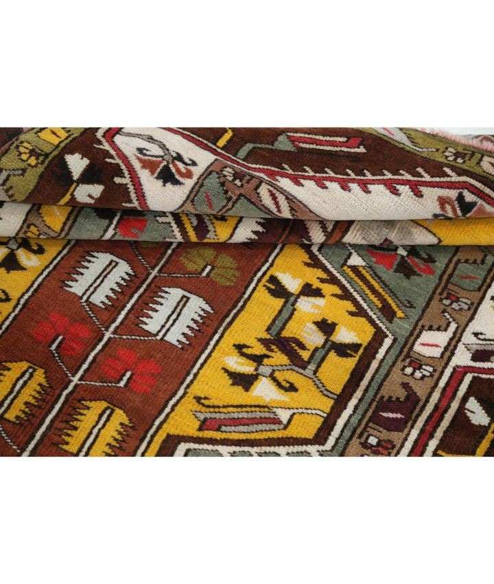 Hand Knotted Vintage Turkish Kars Wool Rug 3' 10" x 6' 6" - No. AT80751