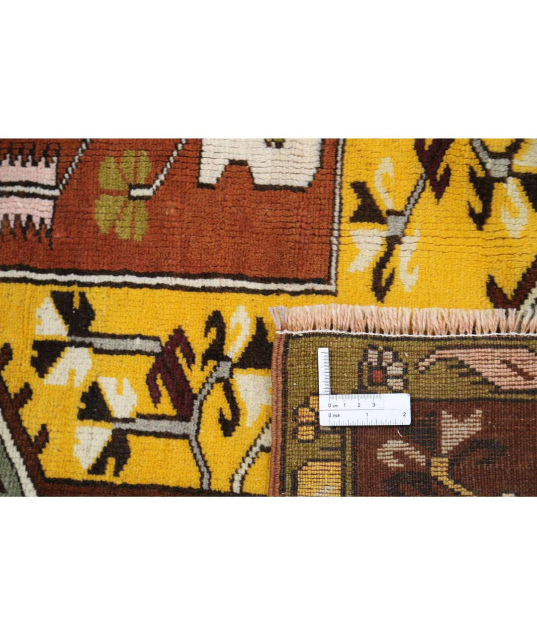 Hand Knotted Vintage Turkish Kars Wool Rug 3' 10" x 6' 6" - No. AT80751