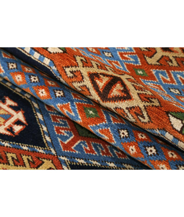 Hand Knotted Vintage Turkish Kars Wool Rug 2' 8" x 7' 7" - No. AT28343