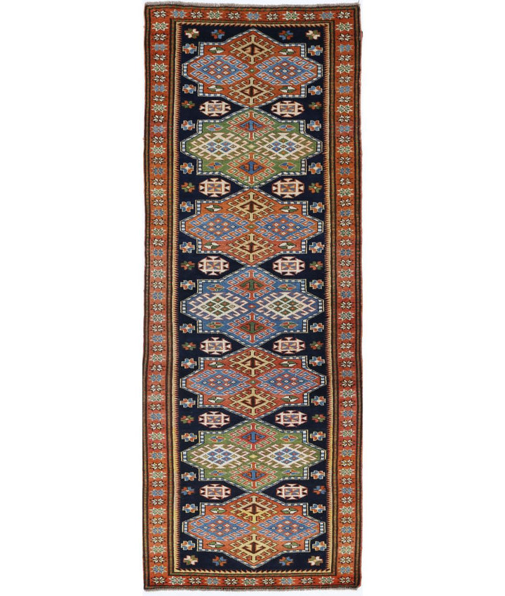 Hand Knotted Vintage Turkish Kars Wool Rug 2' 8" x 7' 7" - No. AT28343