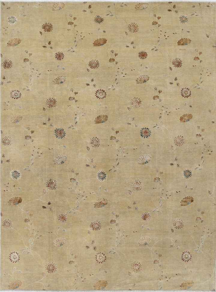 Hand Knotted Artemix Wool & Silk Rug 8' 9" x 11' 10" - No. AT41151