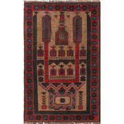 Prayer Rug 2'7" x 4'6" - No. AL98027