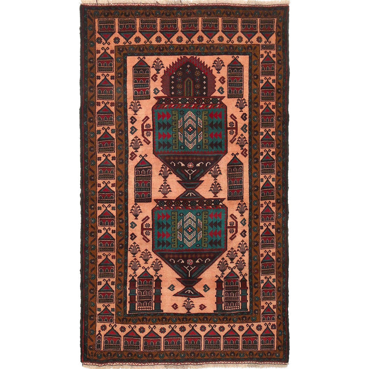 Baluchi Rug 3' 4" x 6' 1" - No. AL17513