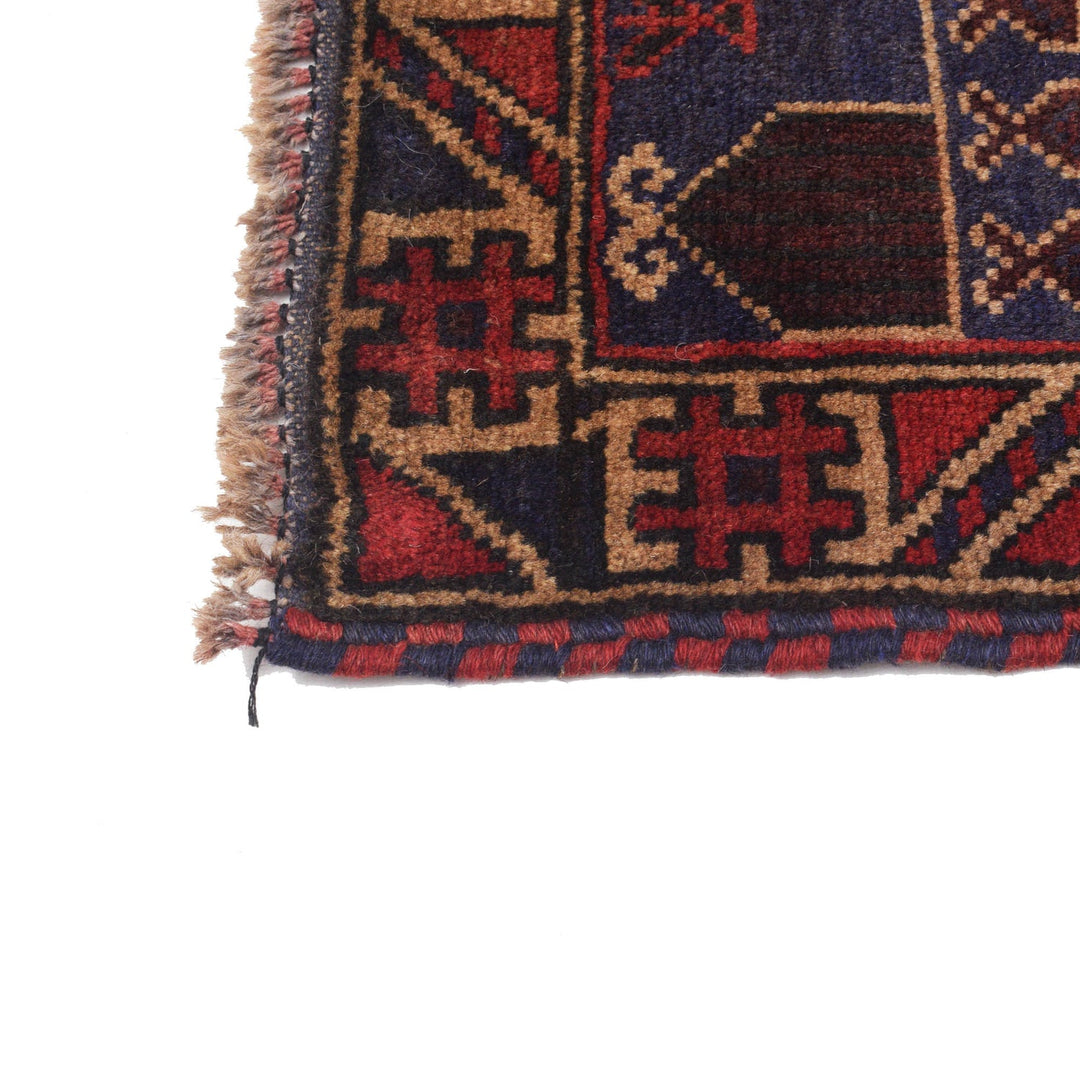 Afghan Prayer Rug 3'0" x 4'9" Hand-Knotted view