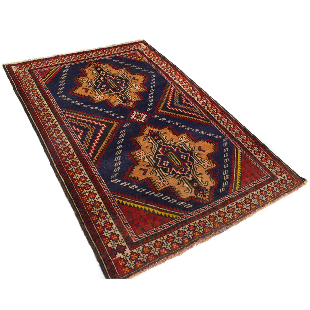 Baluchi Rug 4' 2" x 6' 1" - No. AL25232