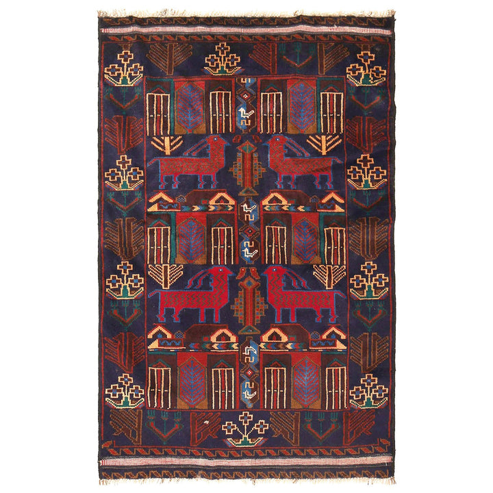 Baluchi Rug 3' x 4'9" - No. AL37553