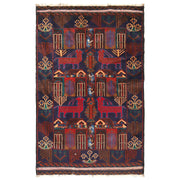 Baluchi Rug 3' x 4'9" - No. AL37553