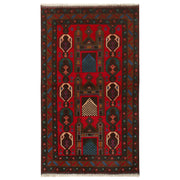 Baluchi Rug 3'6" x 6'4" - No. AL33330