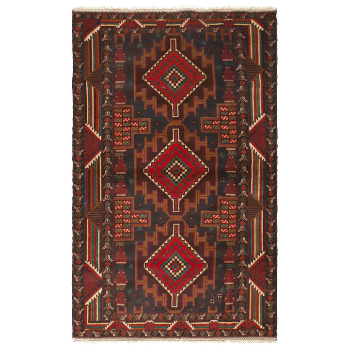 Baluchi Rug 3'8" x 6'3" - No. AL52482
