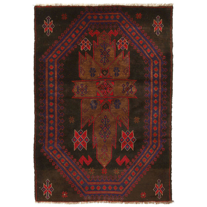 Baluchi Rug 3'6" x 5'2" - No. AL60156