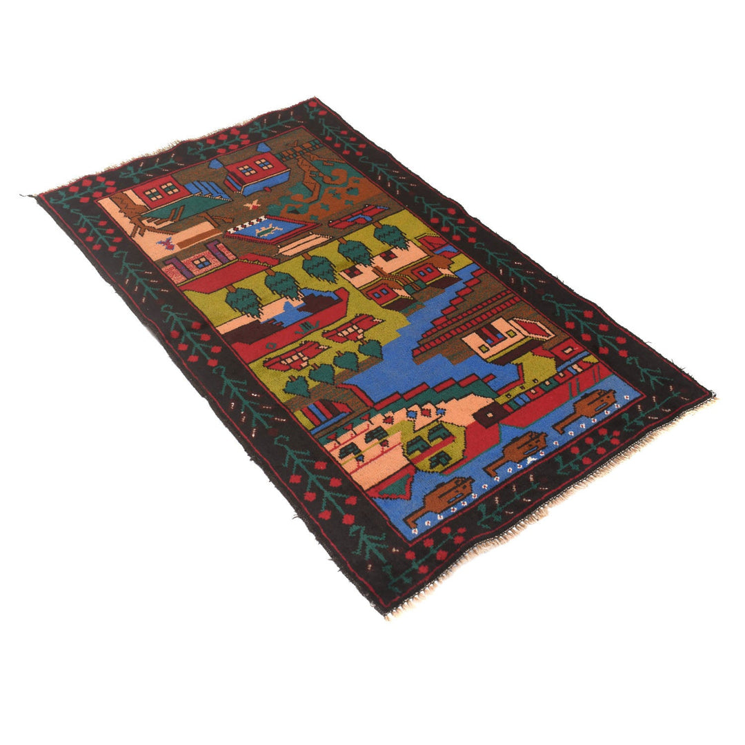 Pictorial Rug 2' 6" x 4' 4" - No. AL50932
