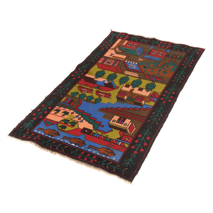 Pictorial Rug 2' 6" x 4' 4" - No. AL50932