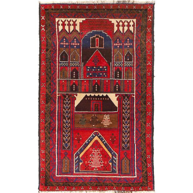 Prayer Rug 2'7" x 4'6" - No. AL14757