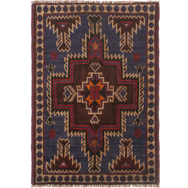 Baluchi Rug 3' 1" x 4' 7" - No. AL31676