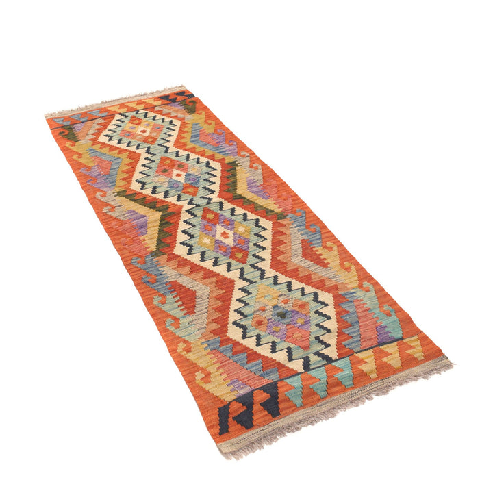 Vegetable Kilim 2' 1" x 5' 8" - No. AL27431