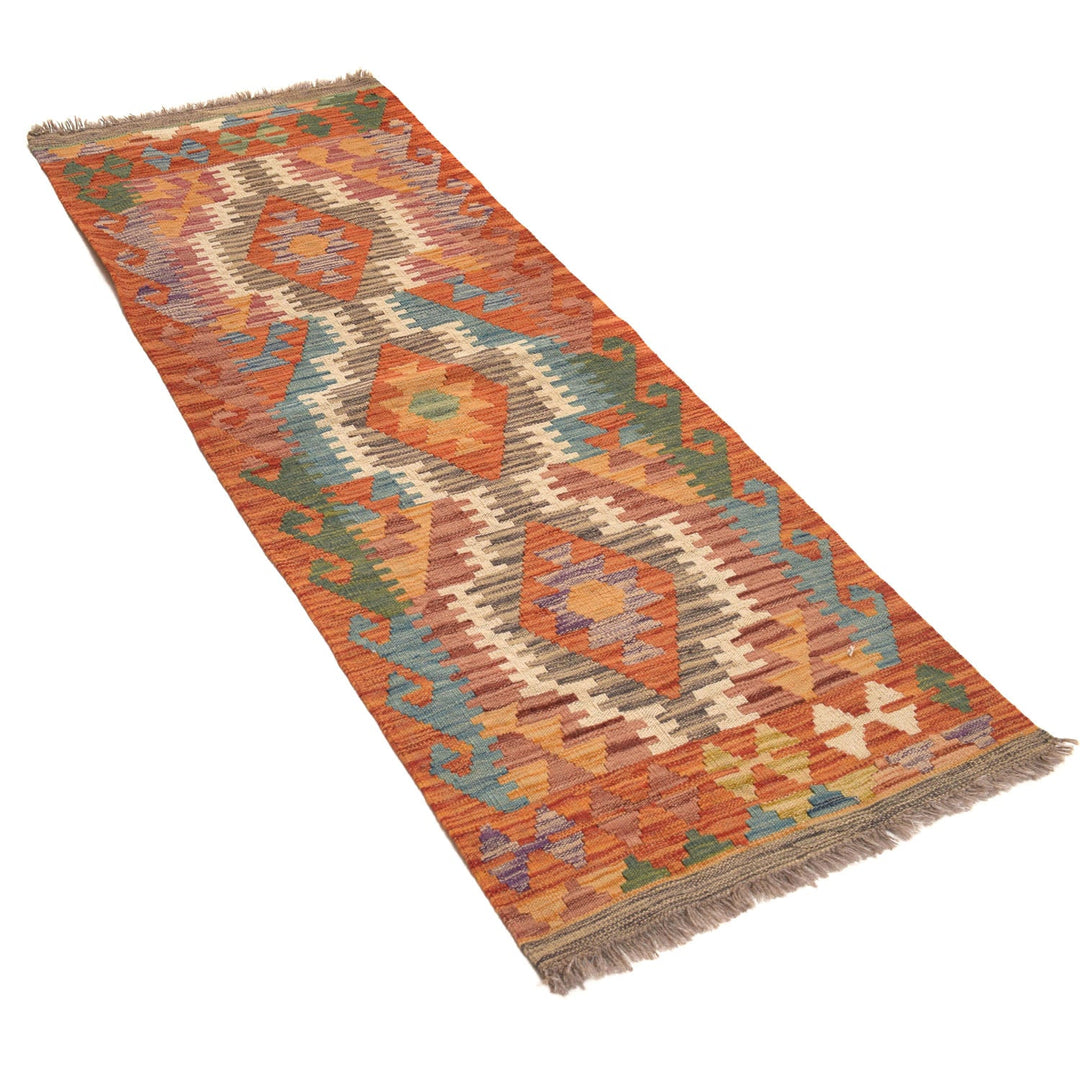 Vegetable Kilim 2' 1" x 5' 9" - No. AL93665