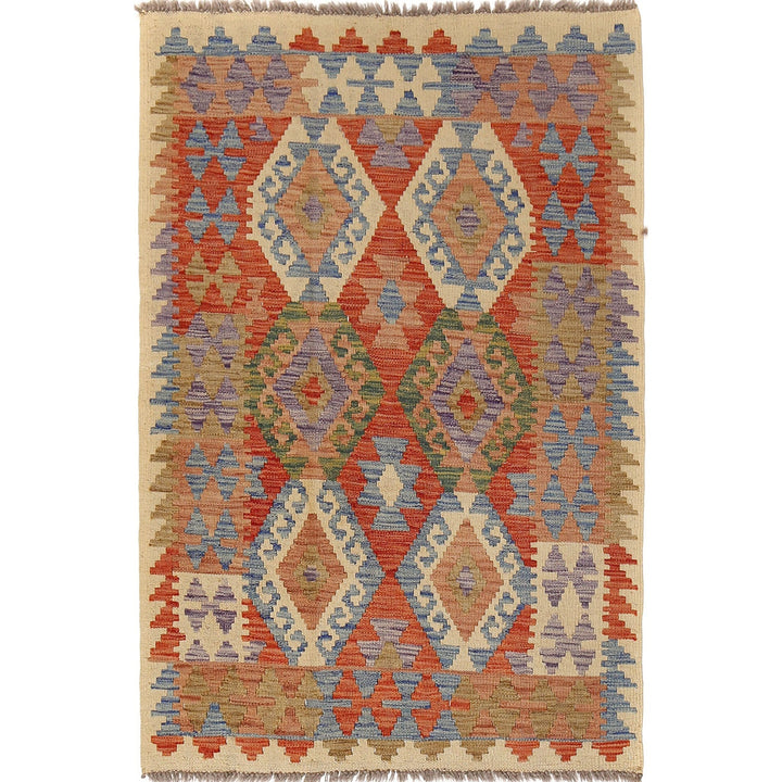 Vegetable Kilim 3' 2" x 4' 9" - No. AL70964