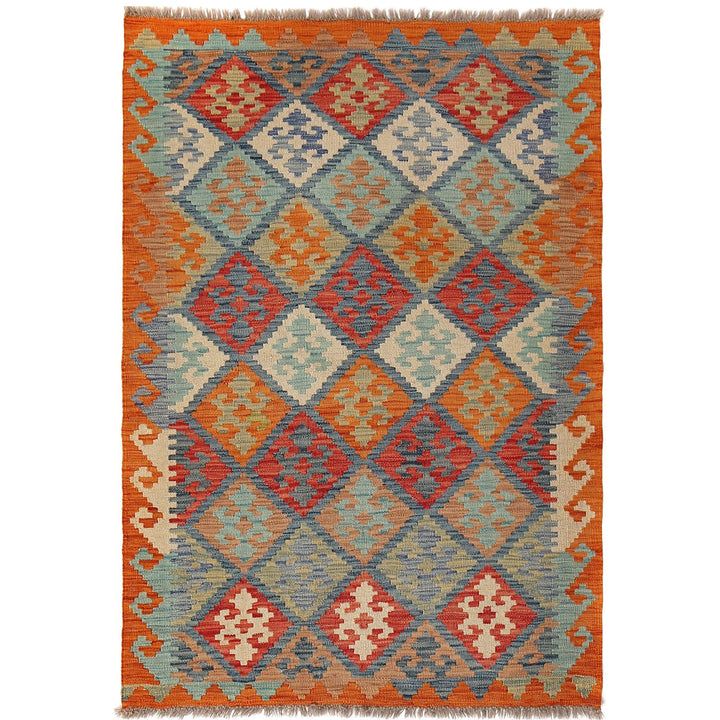 Vegetable Kilim 3' 4" x 4' 8" - No. AL11844