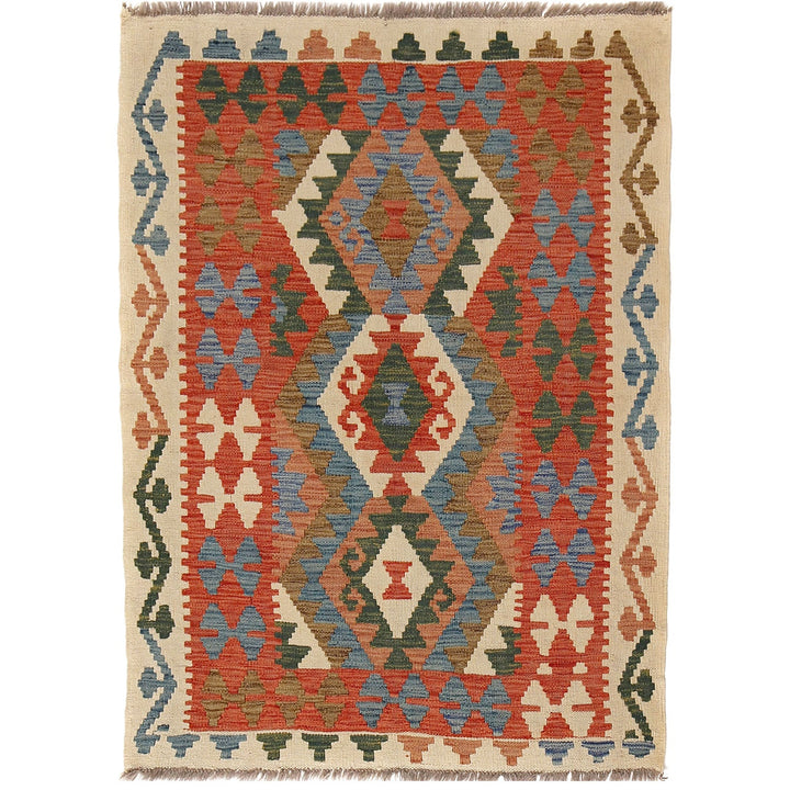 Vegetable Kilim 3'4" x 4'6" - No. AL92936