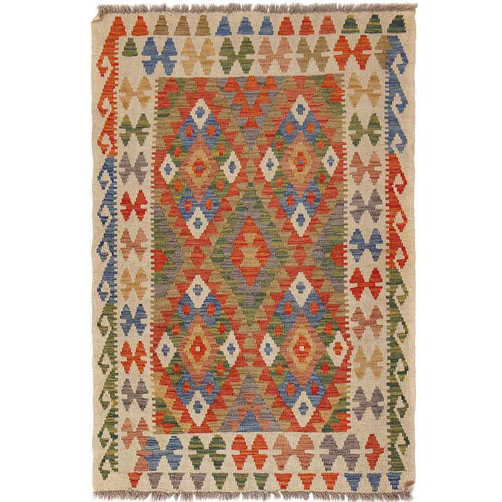 Vegetable Kilim 3' 2" x 4' 9" - No. AL96971