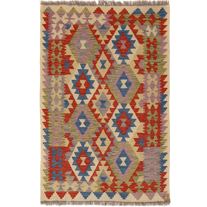 Vegetable Kilim 3'2" x 4'9" - No. AL17641