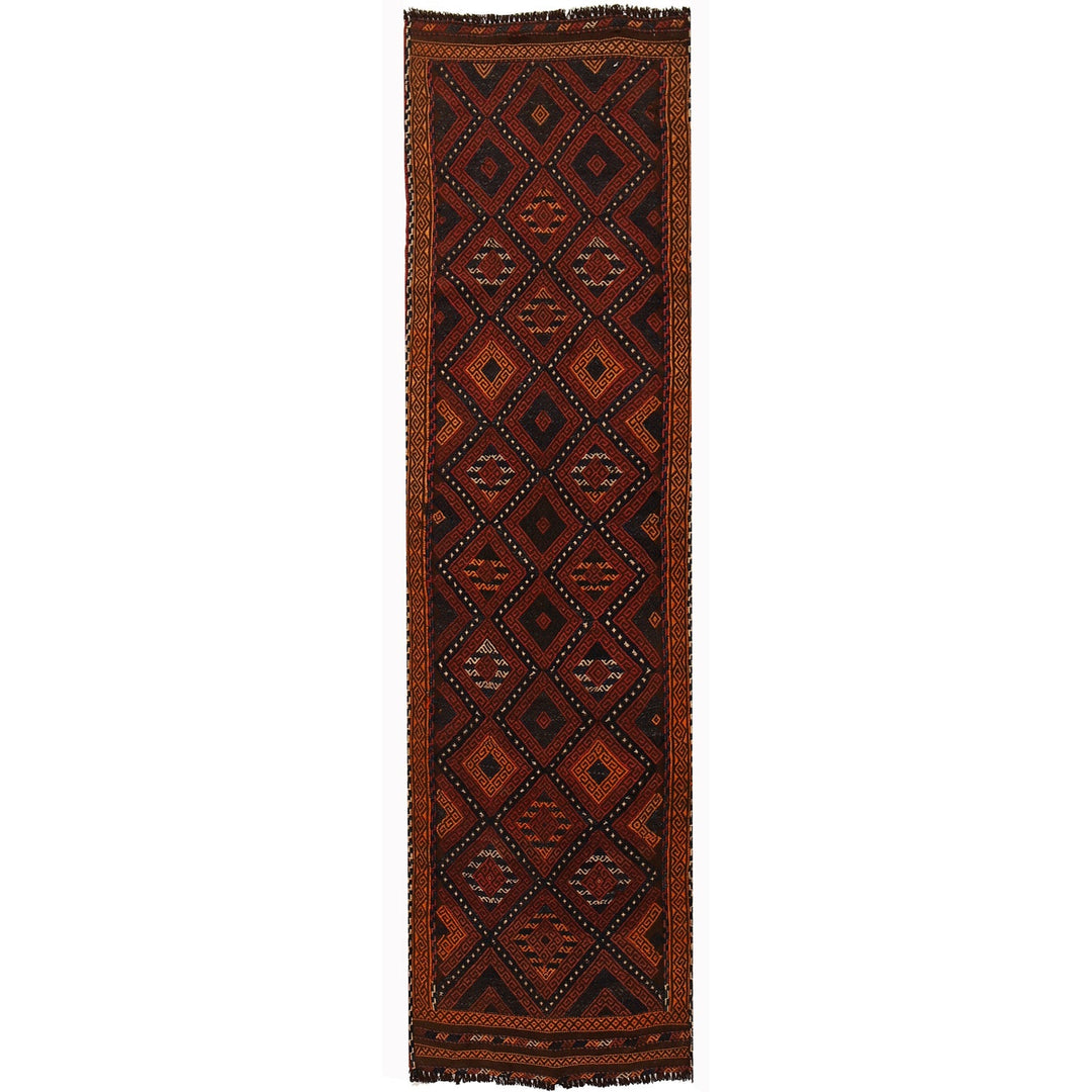 Afghan Suzuni Kilim Rug 1'8" x 6'5" Flat-Weave