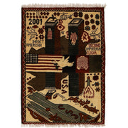 Afghan War Rug 2'0" x 2'7" - No. AL81408