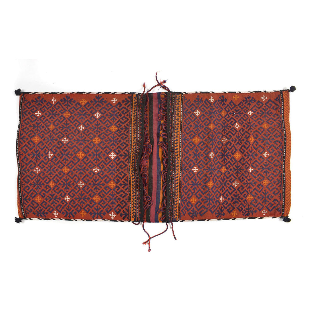 Afghan Saddle Bag Rug 2'4" x 5'1" Hand-Knotted