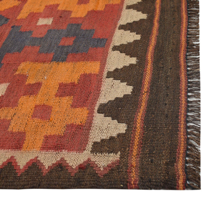 Afghan Maimana Kilim Rug 6'3" x 8'1" Flat-Weave view