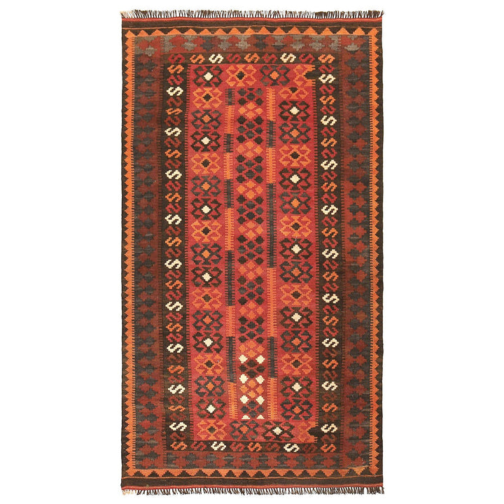 Afghan Maimana Kilim Rug 3'1" x 5'6" Flat-Weave
