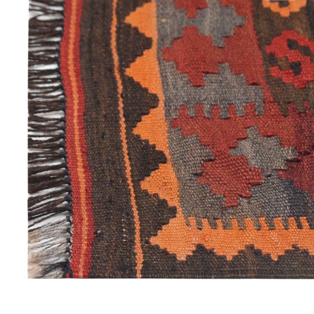 Afghan Maimana Kilim Rug 3'1" x 5'6" Flat-Weave view