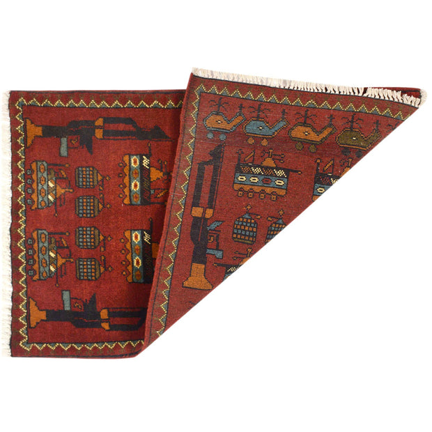 Afghan War Rug 1'9" x 2'9" - No. AL63390