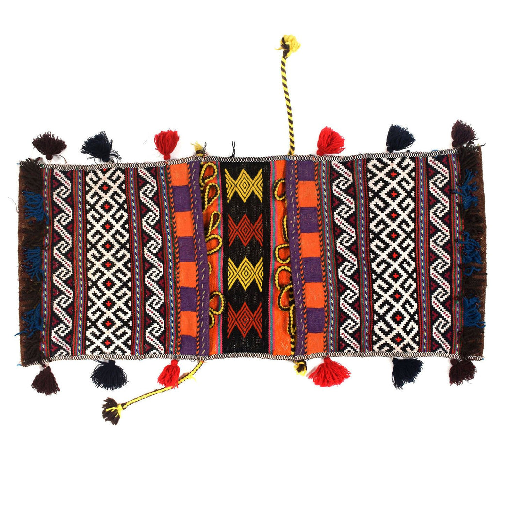 Afghan Saddle Bag Rug 1'8" x 2'7" Hand-Knotted