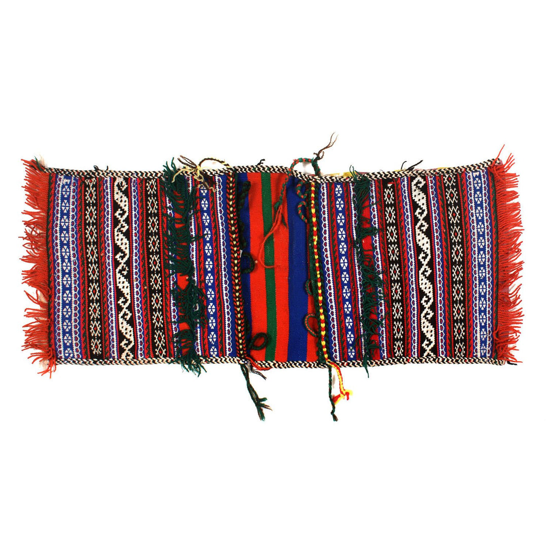 Afghan Saddle Bag Rug 1'1" x 2'5" Hand-Knotted