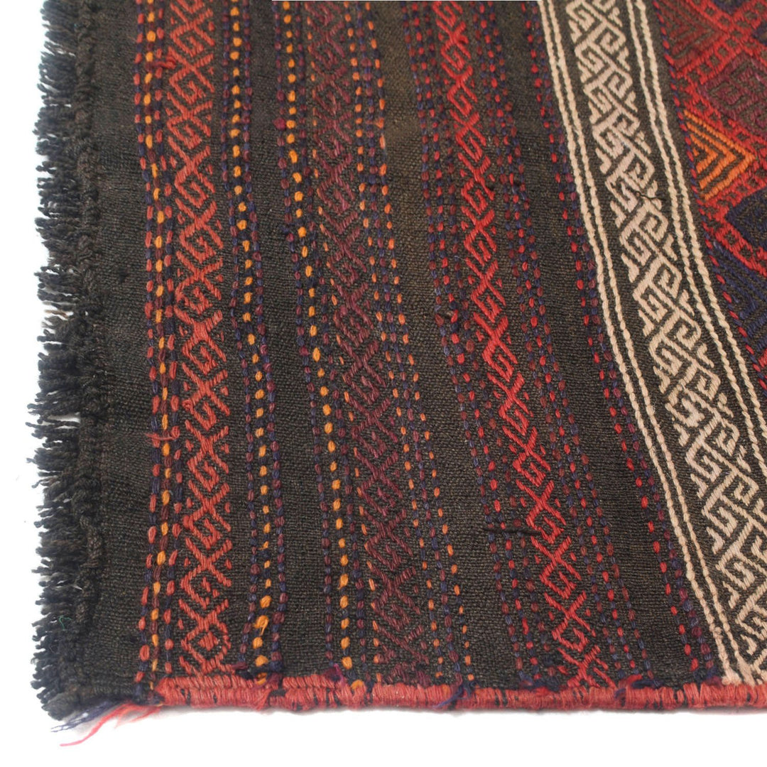 Afghan Suzuni Kilim Rug 5'7" x 8'8" Flat-Weave view