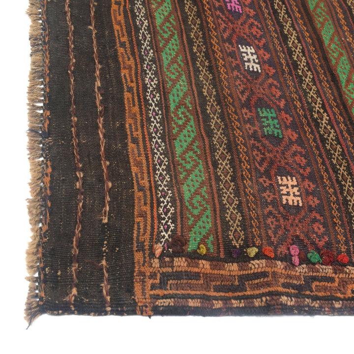 Afghan Laghari Kilim Rug 4'3" x 6'6" Flat-Weave view