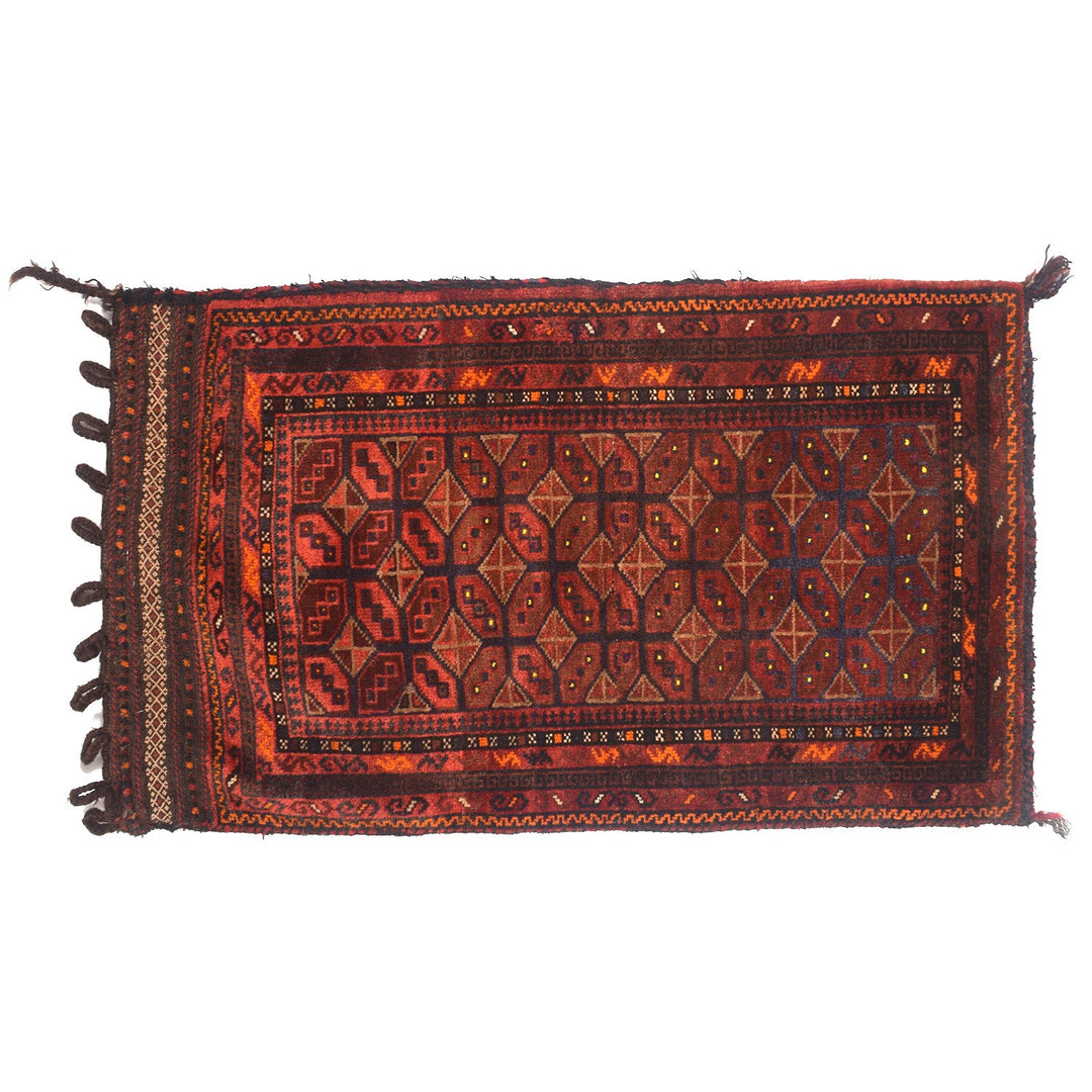 Afghan Balisht Rug 1'9" x 3'4" Hand-Knotted
