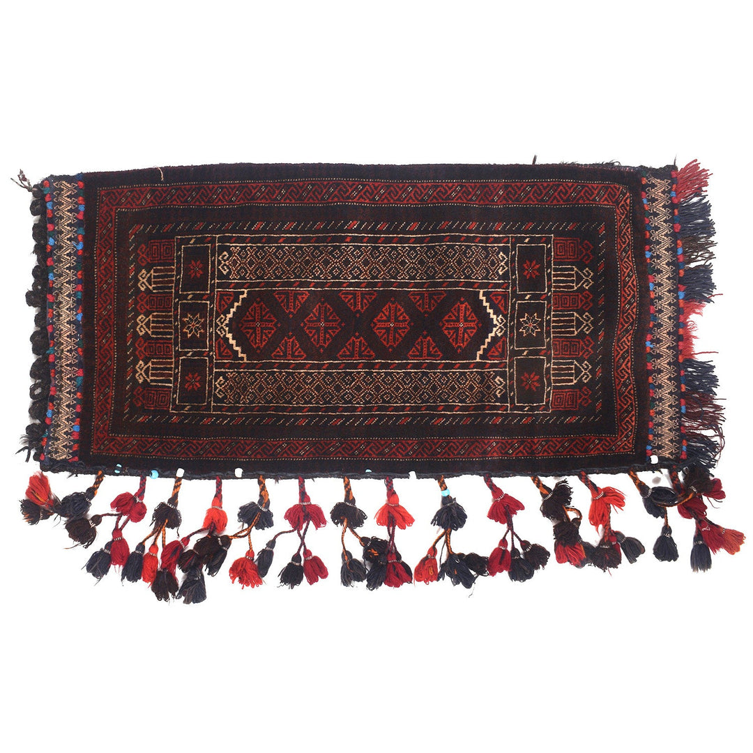 Afghan Balisht Rug 1'9" x 4' Hand-Knotted