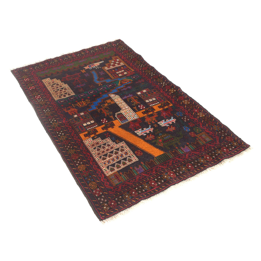 Pictorial Rug 2'9" x 4'6" - No. AL25436