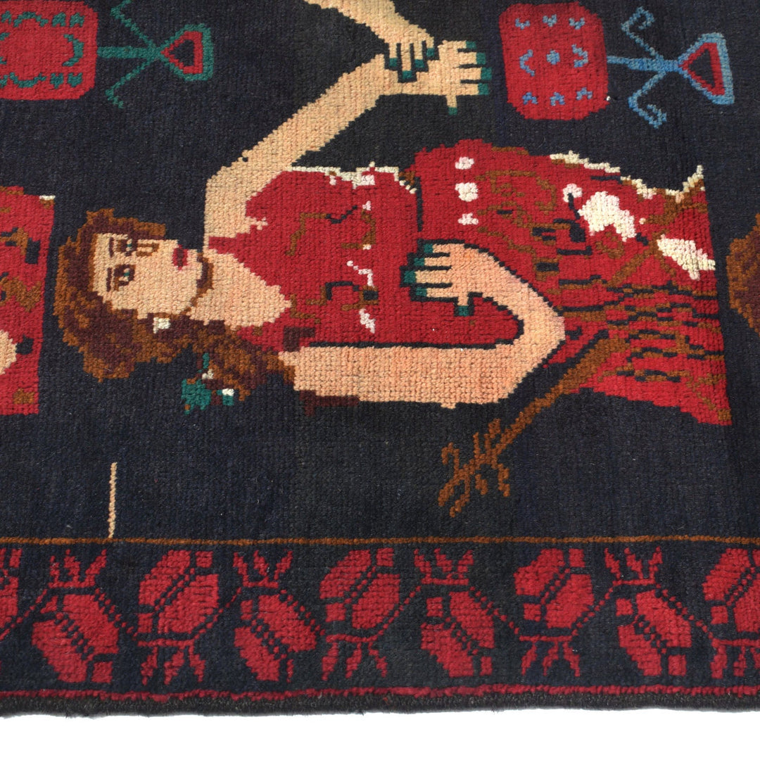 Pictorial Rug 2'8" x 4'4" - No. AL56678