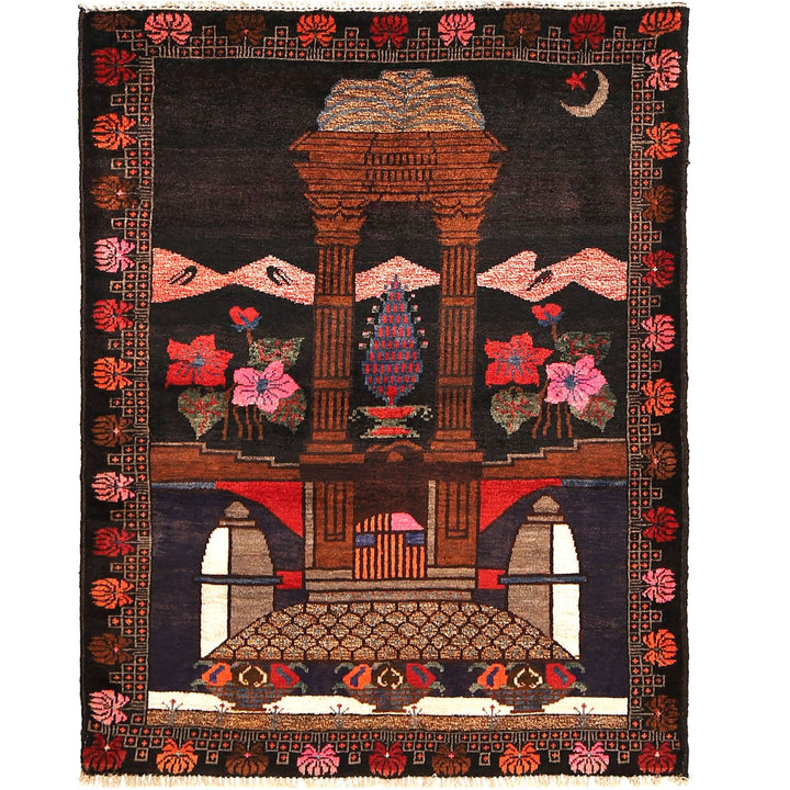 Pictorial Rug 3' x 4'4" - No. AL15572