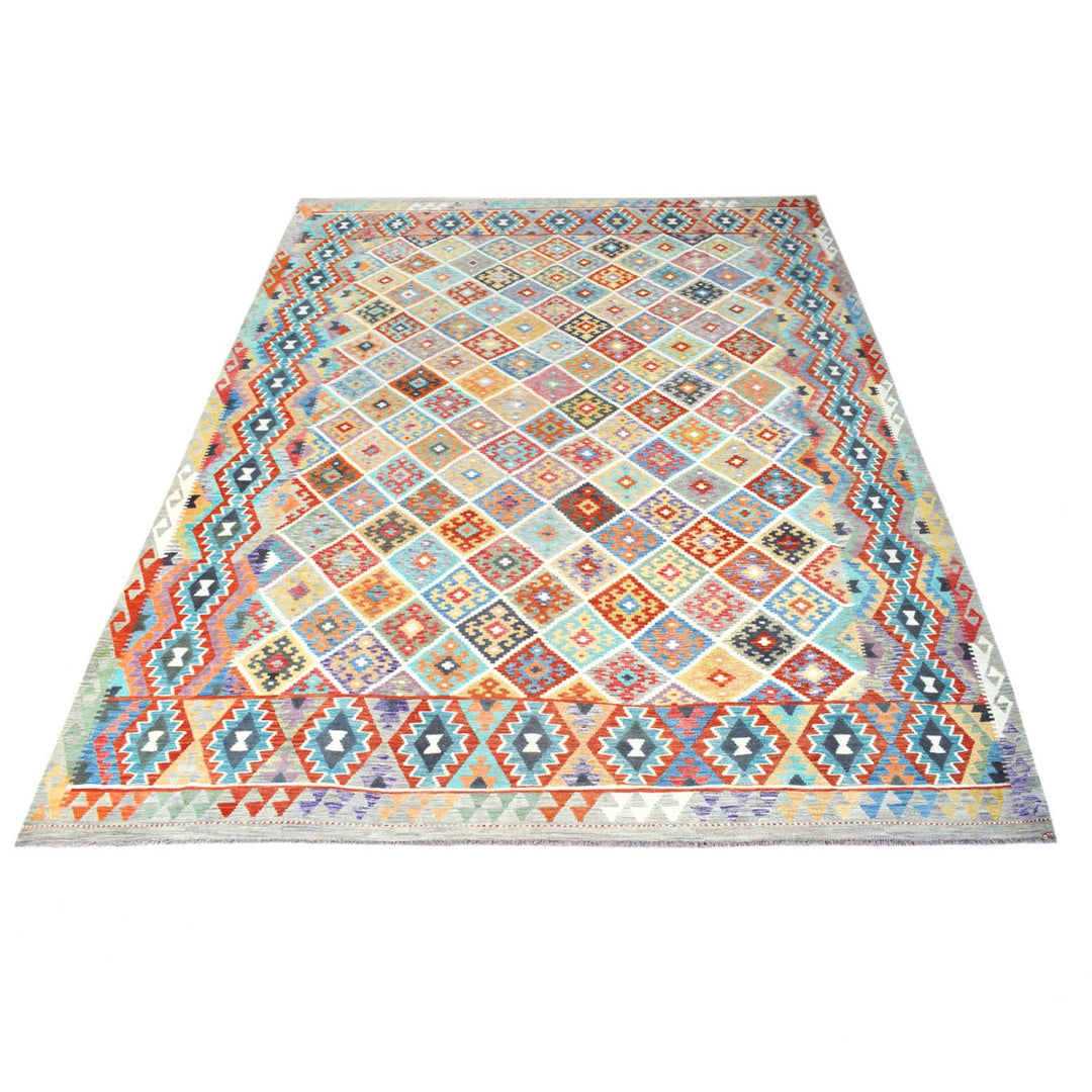 Afghan Kilim Rug 11'7" x 14'3" Flat-Weave