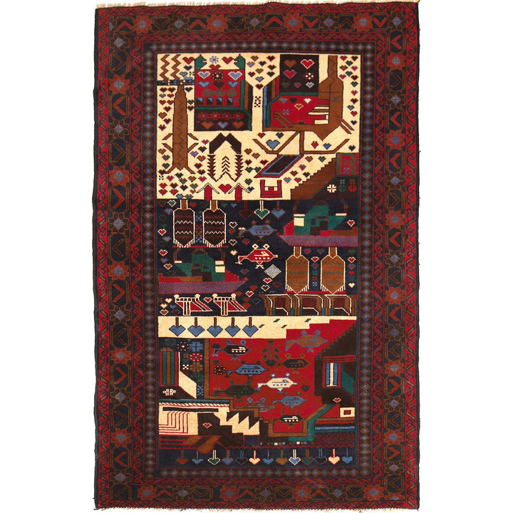 Baluchi Rug 3'4" x 6'4" - No. AL75222